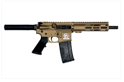 GLFA AR15 PISTOL 223 WYLDE 7.5" NITRIDE  BARREL BRONZE