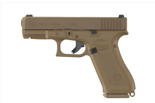GLOCK 19X V NIGHT SIGHTS 10-SHOT FDE
