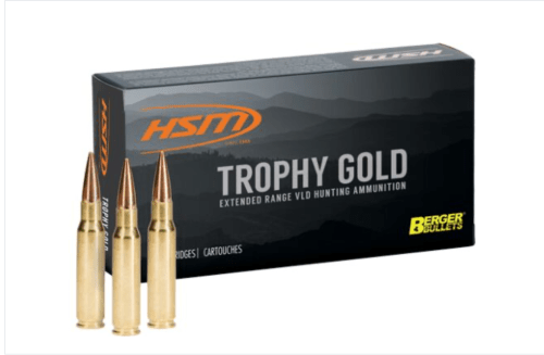 HSM TROPHY GOLD 7MM RUM 180GR BERGER HUNTING VLD 20RD 20BX/C