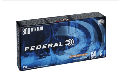 FEDERAL POWER-SHOK 300 WIN MAG 150GR SP 20RD 10BX/CS